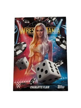 2025 Topps Wrestlemania 41 WWE WORLD Vegas Exclusive Card WM-13 CHARLOTTE FLAIR